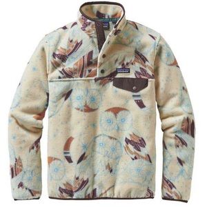 Patagonia Cream and Brown Fleece Jacket
